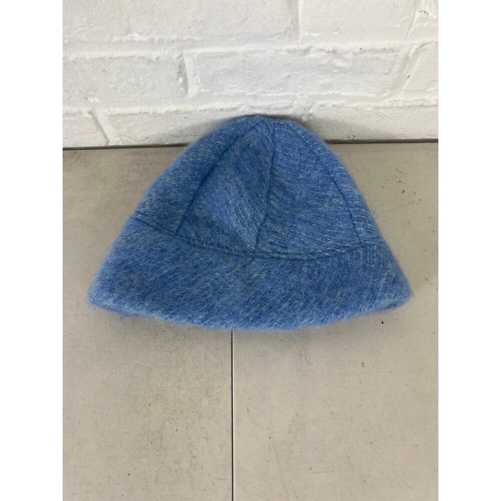 Donegal Design Ireland Mohair Wool Pull-on Bucket Hat Blue One Size